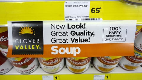 Dollar General Clover Valley Shelf sign