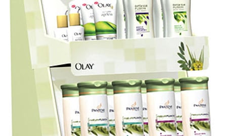 P&G 'Natural Beauty' Multi-Brand Floorstand