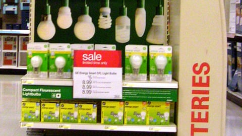 Target 'Make Change' CFL Bulb Endcap