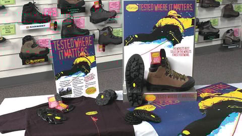 Vibram Countertop Displays
