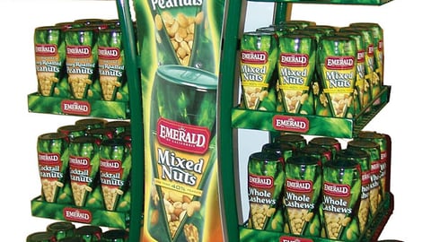 Emerald Snack Nuts Floorstand