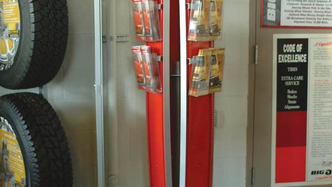 Big O Tires "Penguin" Literature Holder