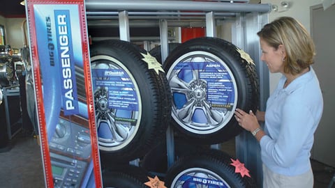 Big O Tires Floorstand