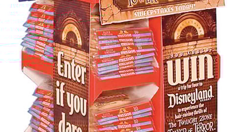 Mission Foods Disneyland Sweeps Floorstand