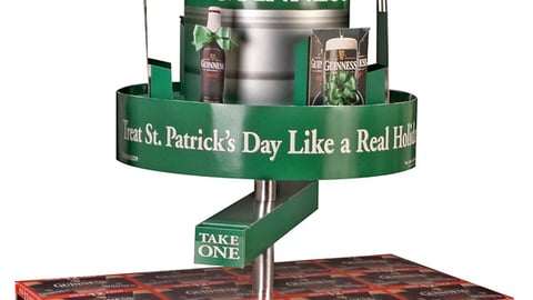 Guinness St. Patrick's Day Rotating Keg Topper