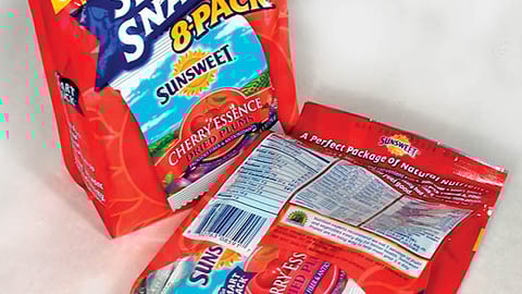 Sunsweet Smart Pack Display Packaging