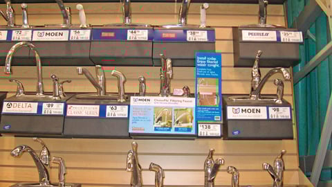 Moen Slatwall Display