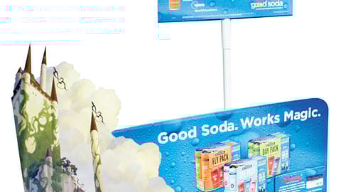 Nutrisoda "Enchanted" Pole Topper, Case Card