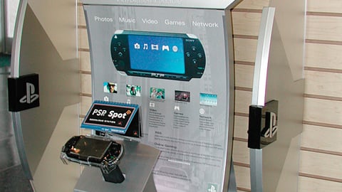 Sony PSP Slatwall Display
