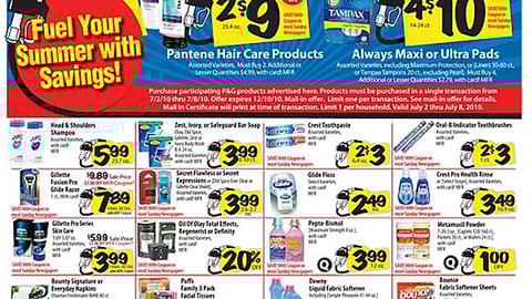 Pathmark P&G 'Free Gas' Feature