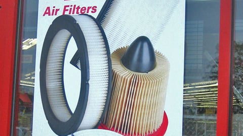 Pep Boys Purolator Window Sign