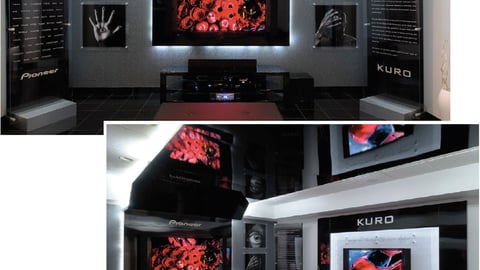 Pioneer Kuro TV Showrooms 