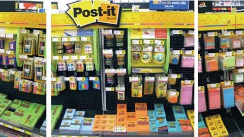 3M Post-It In-Line Display
