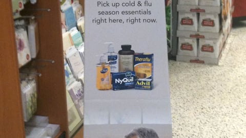 Publix Cold and Flu Standee