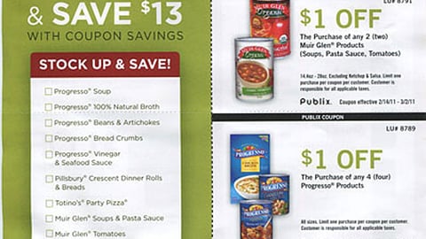 General Mills Publix 'Italian Days' Coupon Take-One