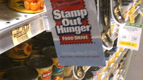 Campbell's Publix 'Stamp Out Hunger' Shelf Talker