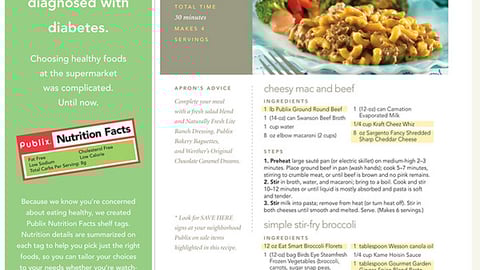 Publix 'Nutrition Facts' Feature