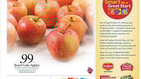 Publix 'Produce for Kids' Feature