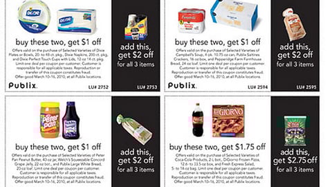 Publix 'Buy These Two' / 'Ad This' Feature