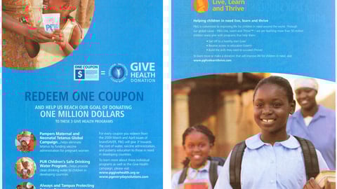 P&G brandSaver 'Give Health' Feature