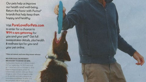 Purina 'Pure Love for Pets' FSI