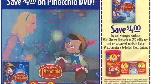 Sun-Maid 'Pinocchio' FSI