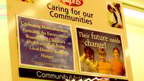 Ralphs Community Matters Ceiling Sign