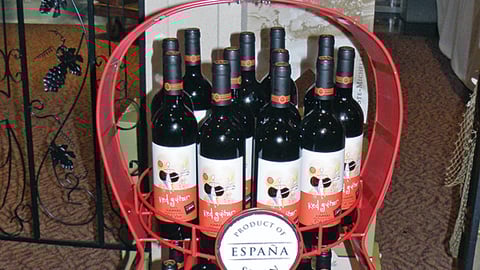 Red Guitar Wine Rack