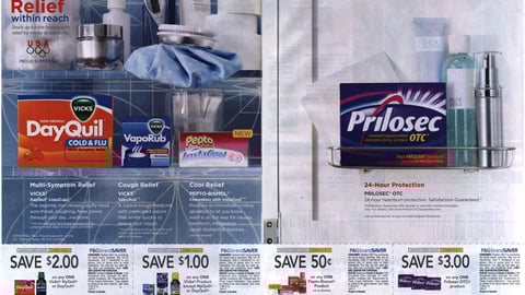 P&G brandSaver 'Relief Within Reach' OTC FSI