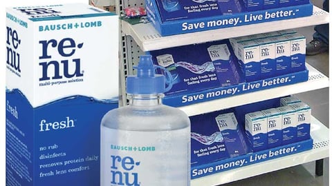 Bausch & Lomb Renu Packaging and Displays