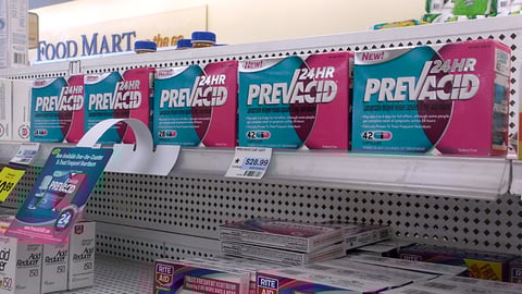 Rite Aid Prevacid Shelf Set