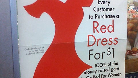 Rite Aid 'Red Dress' Window Poster