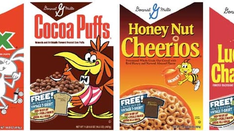 General Mills Retro Cereal Packaging