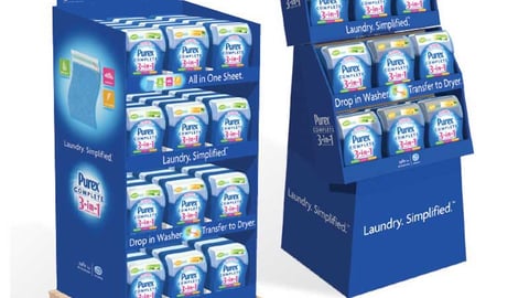 Purex Laundry Sheets Displays