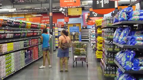 Supermercado de Walmart Beverage Aisle
