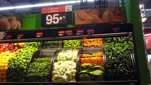 Supermercado de Walmart Produce Merchandising