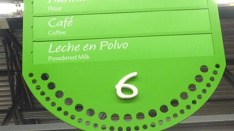 Supermercado de Walmart Aisle Markers