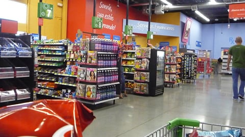 Supermercado de Walmart Checkout Area