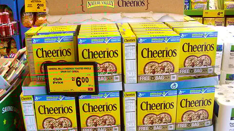 Cheerios Safeway Earth Day Pallet Display