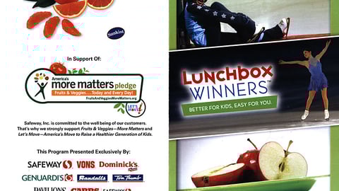 Safeway 'Lunchbox Winners' Booklet Cover
