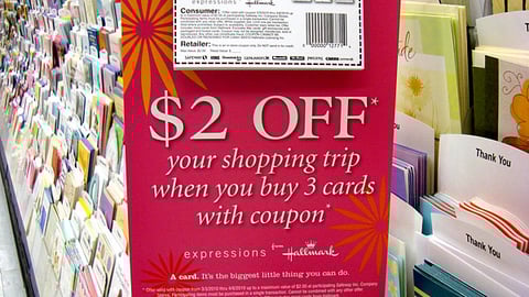 Hallmark Safeway '$2 Off' Violator