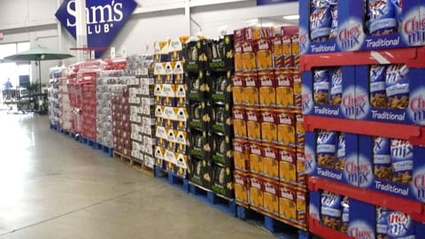 Sam's Club 'Game Day Central' Wall Merchandising
