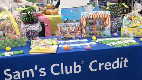 Sam's Club Credit Registration Table