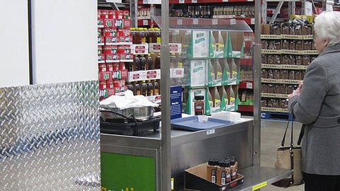 Sam's Club 'Tastes and Tips' Sampling Station