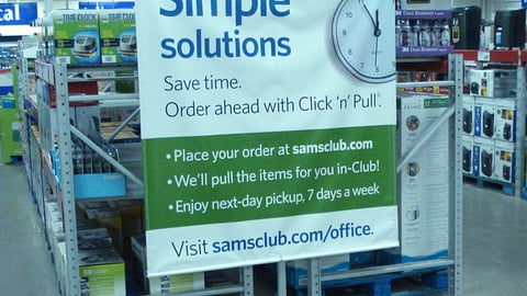 Sam's Club 'Click n Pull' Banner