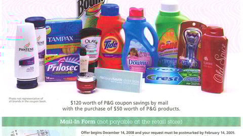 P&G 'Year of Savings' Rebate FSI
