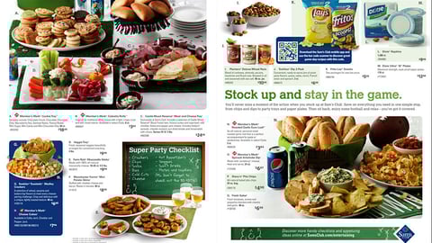 Sam's Club 'Game Day Central' Guide Pages