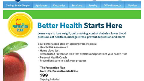 Sam's Club 'Better Health Starts Here' Email