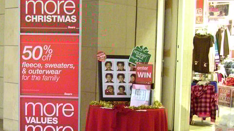 Sears Christmas Values Signage