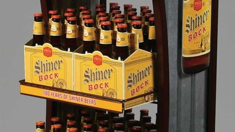 Shiner Bock Beer Floorstand